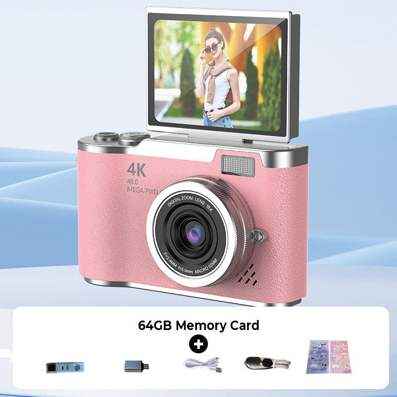 Glevato | 4K HD Flip Screen Digital Camera
