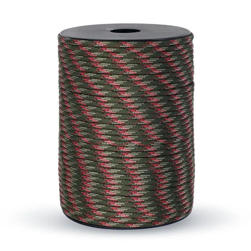 Glevato | 550 Military Standard Paracord Rope: 100m 4mm Outdoor Survival Gear for Parachute, Tent, Lanyard, Belt - 9-Core Cord for Camping & Emergencies