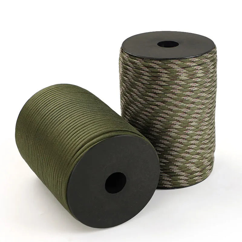 Glevato | 550 Military Standard Paracord Rope: 100m 4mm Outdoor Survival Gear for Parachute, Tent, Lanyard, Belt - 9-Core Cord for Camping & Emergencies