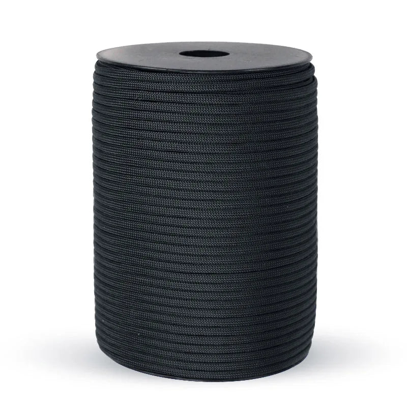 Glevato | 550 Military Standard Paracord Rope: 100m 4mm Outdoor Survival Gear for Parachute, Tent, Lanyard, Belt - 9-Core Cord for Camping & Emergencies