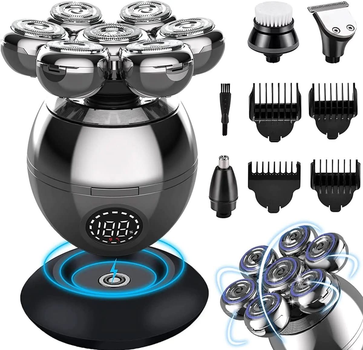 Glevato | 7D Electric Shaver with IP68 Water Protection and USB Charging