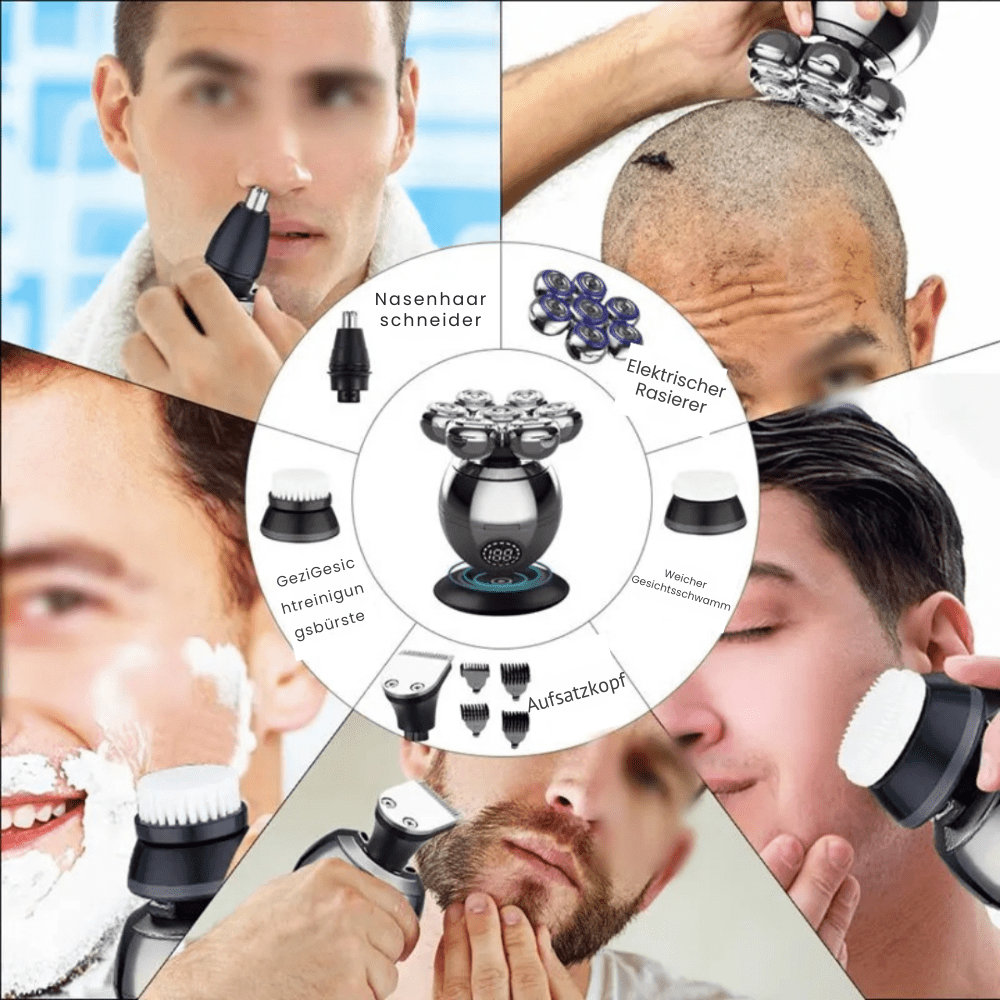 Glevato | 7D Electric Shaver with IP68 Water Protection and USB Charging