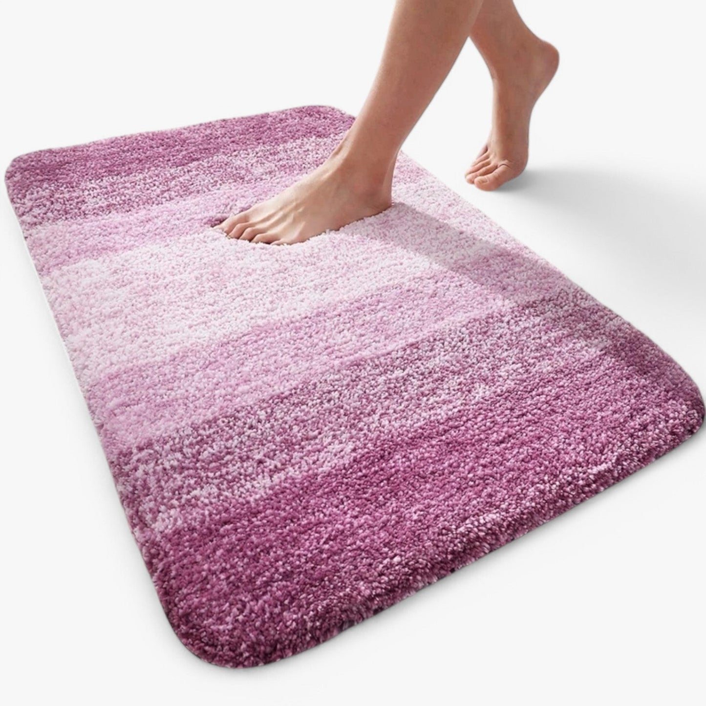 Glevato | Absorbent Non-Slip Bath Mat, Quick Dry Bathroom Rug