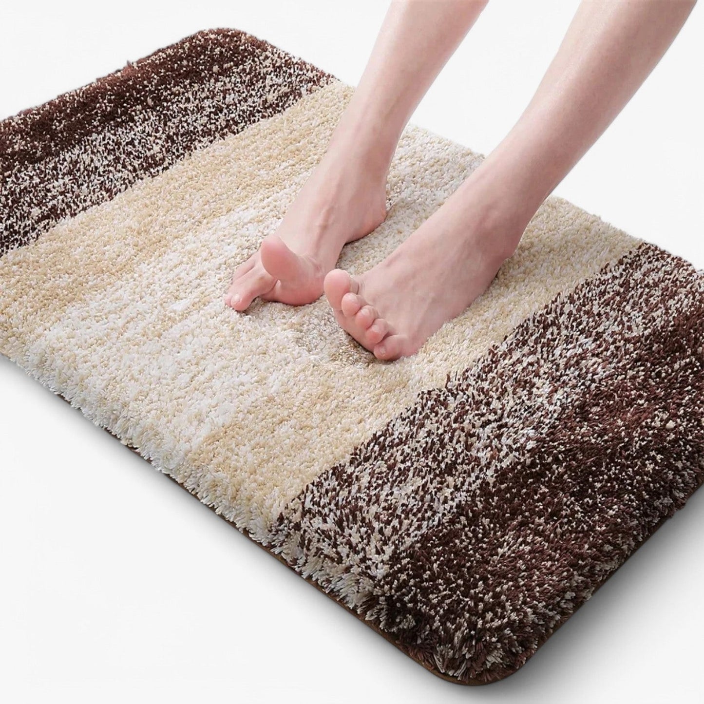 Glevato | Absorbent Non-Slip Bath Mat, Quick Dry Bathroom Rug