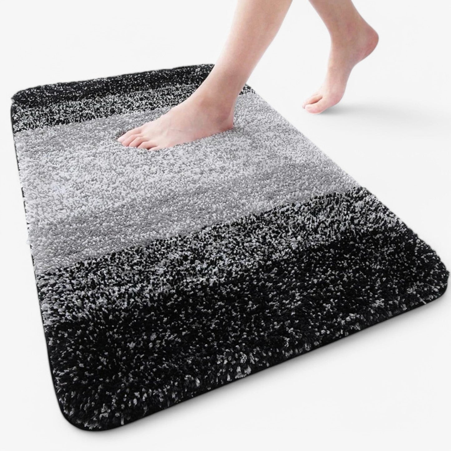Glevato | Absorbent Non-Slip Bath Mat with Soft Pile