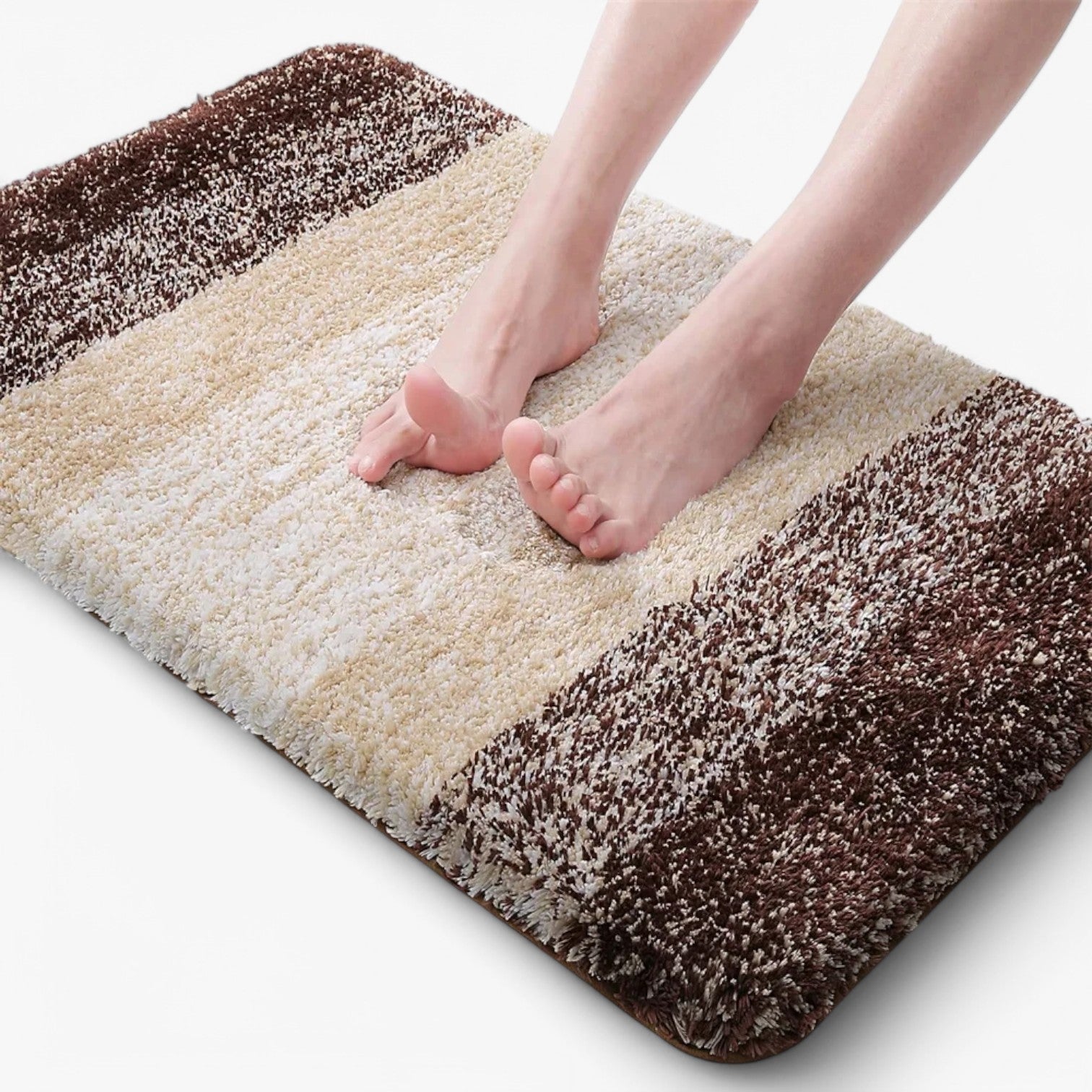 Glevato | Absorbent Non-Slip Bath Mat with Soft Pile