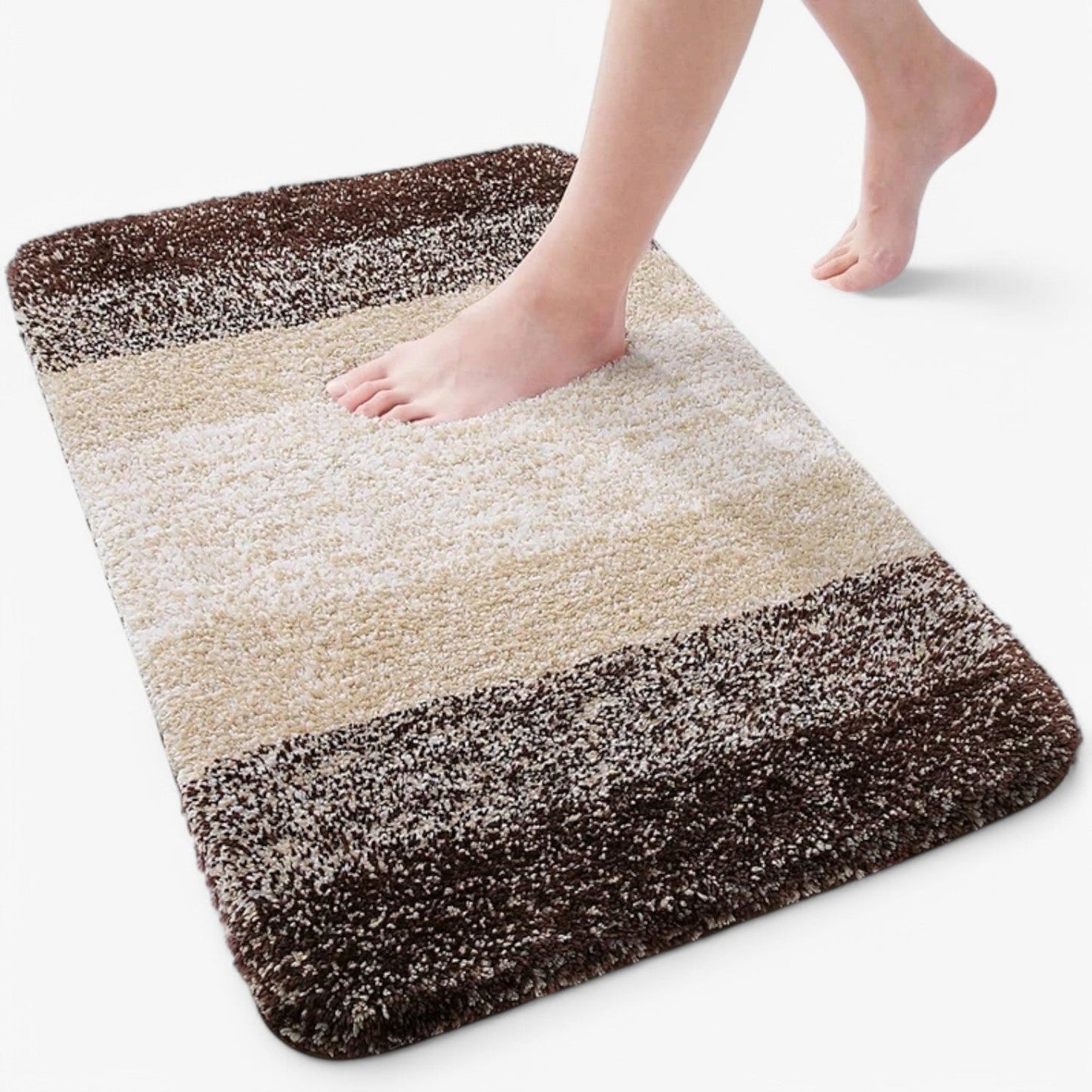 Glevato | Absorbent Non-Slip Bath Mat with Soft Pile