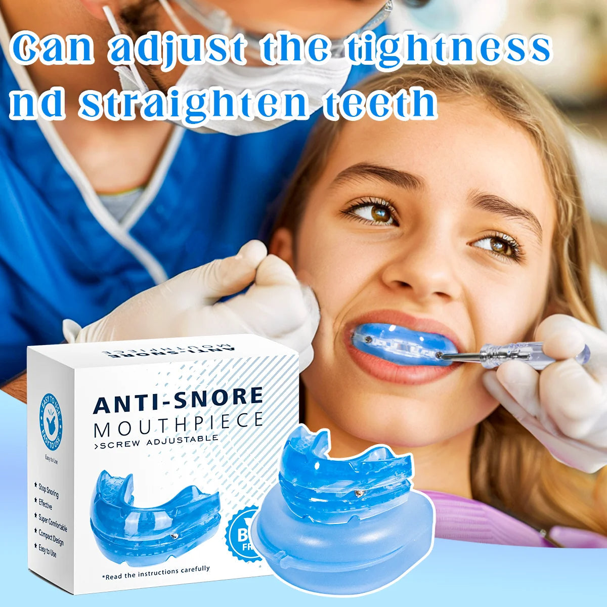 Glevato | Adjustable Anti-Snoring Mouthguard Made of BPA-Free Material