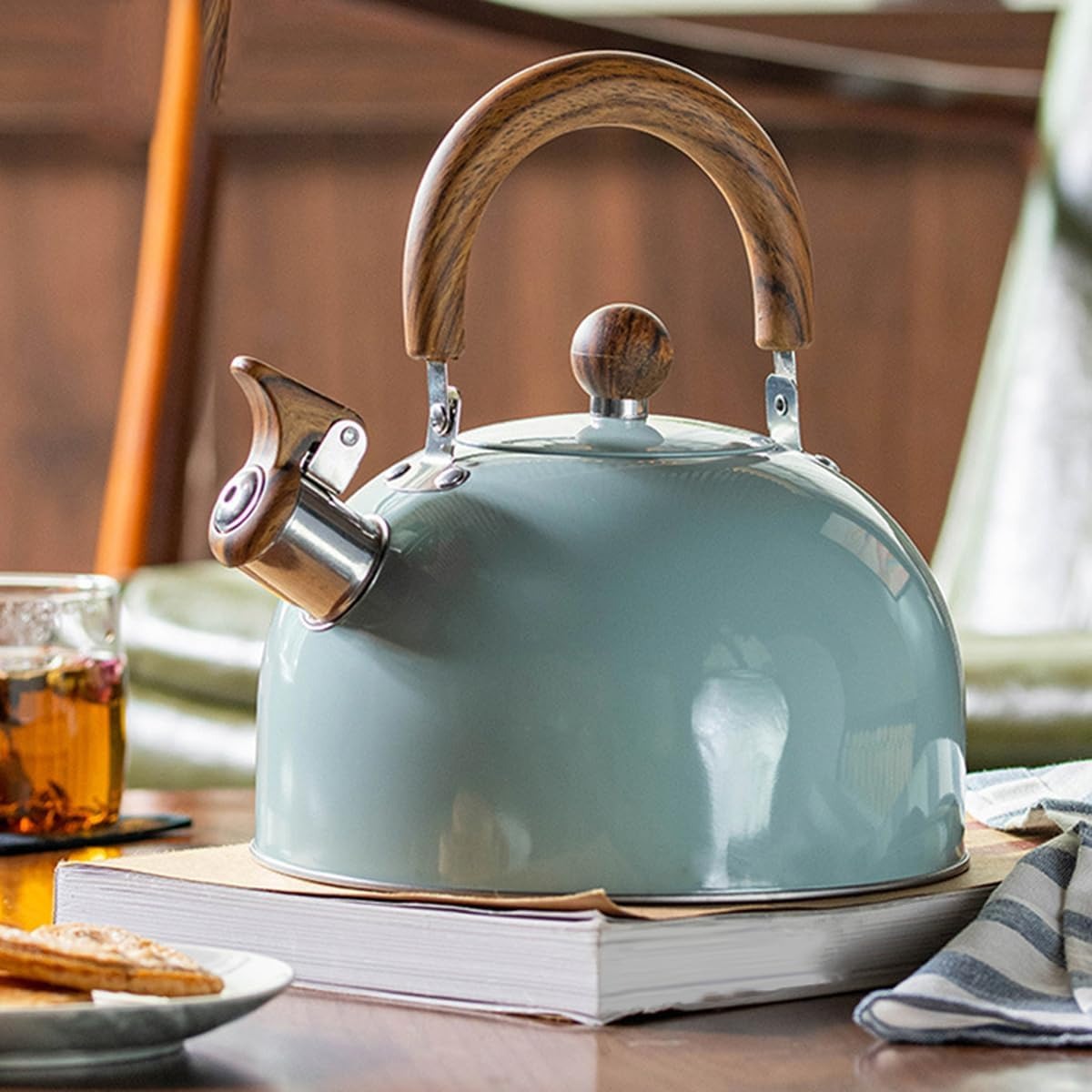 Glevato | Adjustable Stainless Steel Kettle | With Whistle | 2.5L/3L