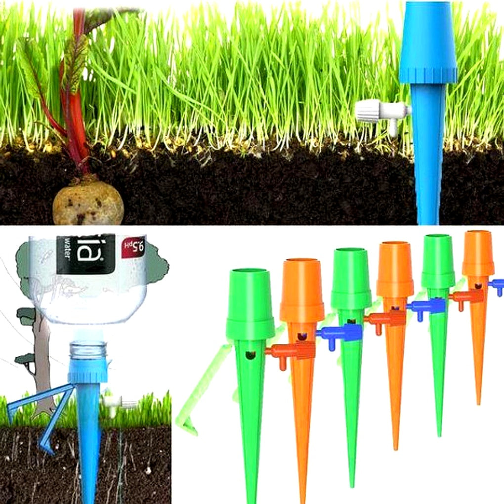 Glevato | Adjustable Watering Spikes for Plants - Garden Self Waterer