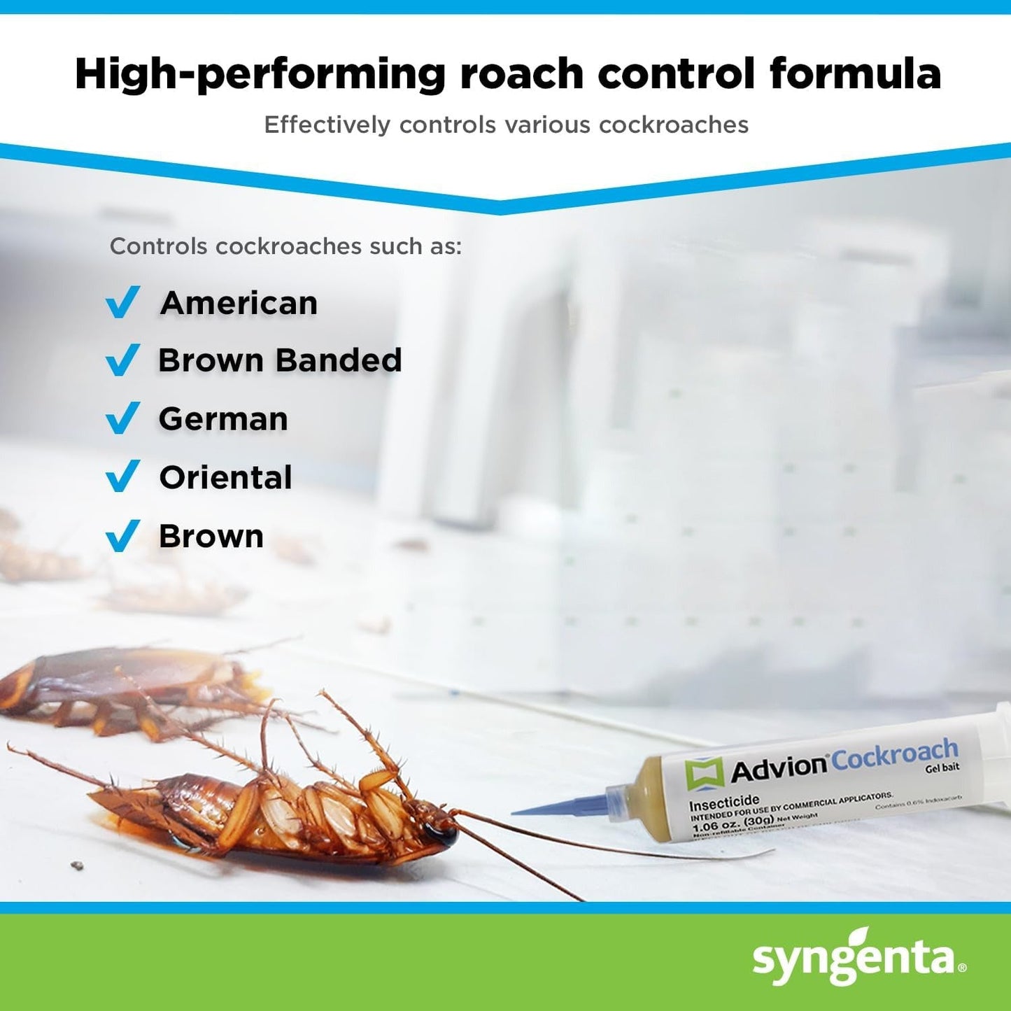 Glevato | Advion Cockroach Gel Bait, Cockroach Eliminator, Non-Toxic Pest Control, Pest Management