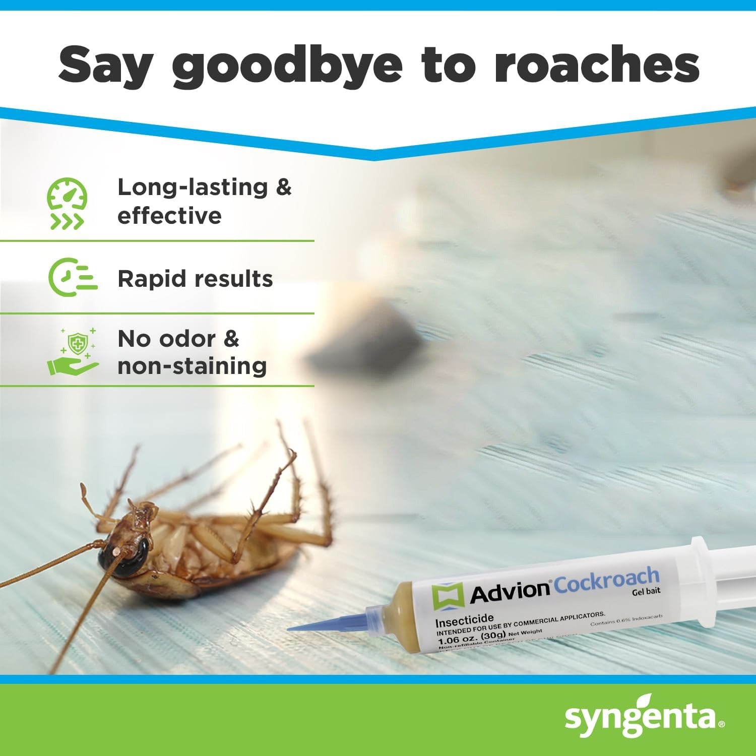 Glevato | Advion Cockroach Gel Bait, Cockroach Eliminator, Non-Toxic Pest Control, Pest Management