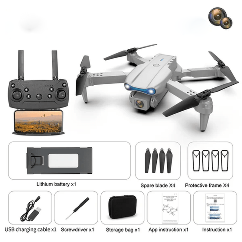 Glevato | AeroPro - Drone with 4K UHD Camera and Long Battery Life