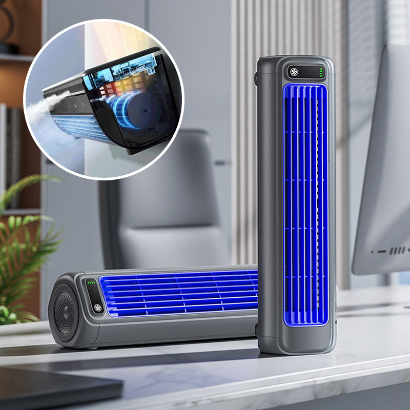 Glevato | AirWave – Portable Rechargeable Air Conditioner with 12-Hour Battery Life