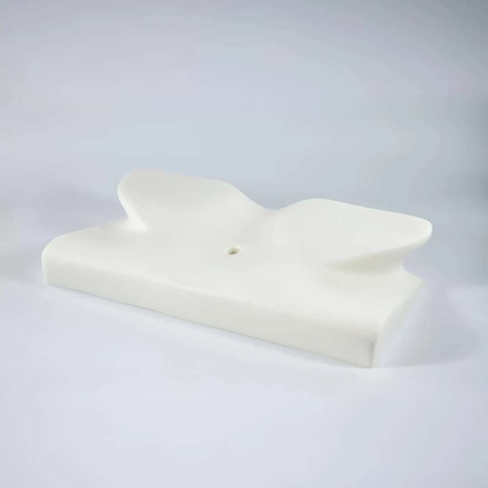 Glevato | Anti-Snore Pillow | Ergonomic Neck and Head Support | White