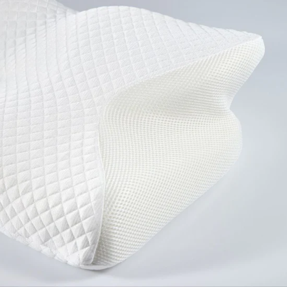 Glevato | Anti-Snore Pillow | Ergonomic Neck and Head Support | White