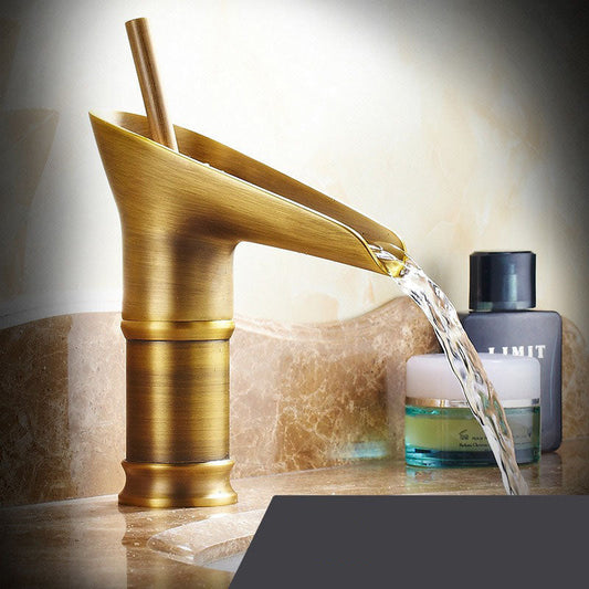 Glevato | Antique Waterfall Bathroom Faucet