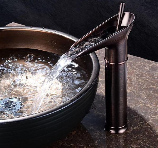 Glevato | Antique Waterfall Bathroom Faucet