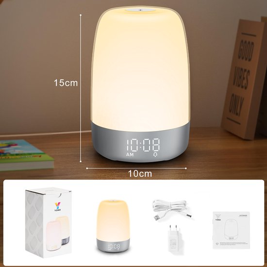 Glevato | Aurora Wake-Up Light | Sunrise & Sunset | USB-C Rechargeable