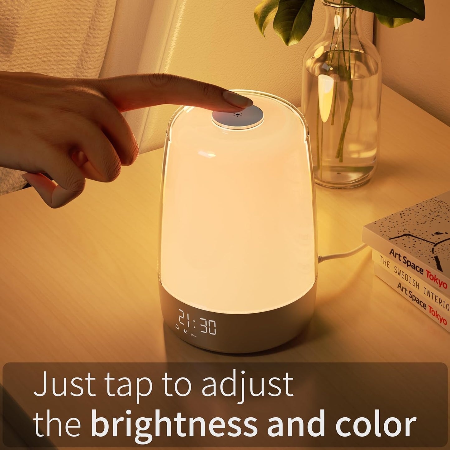 Glevato | Aurora Wake-Up Light | Sunrise & Sunset | USB-C Rechargeable