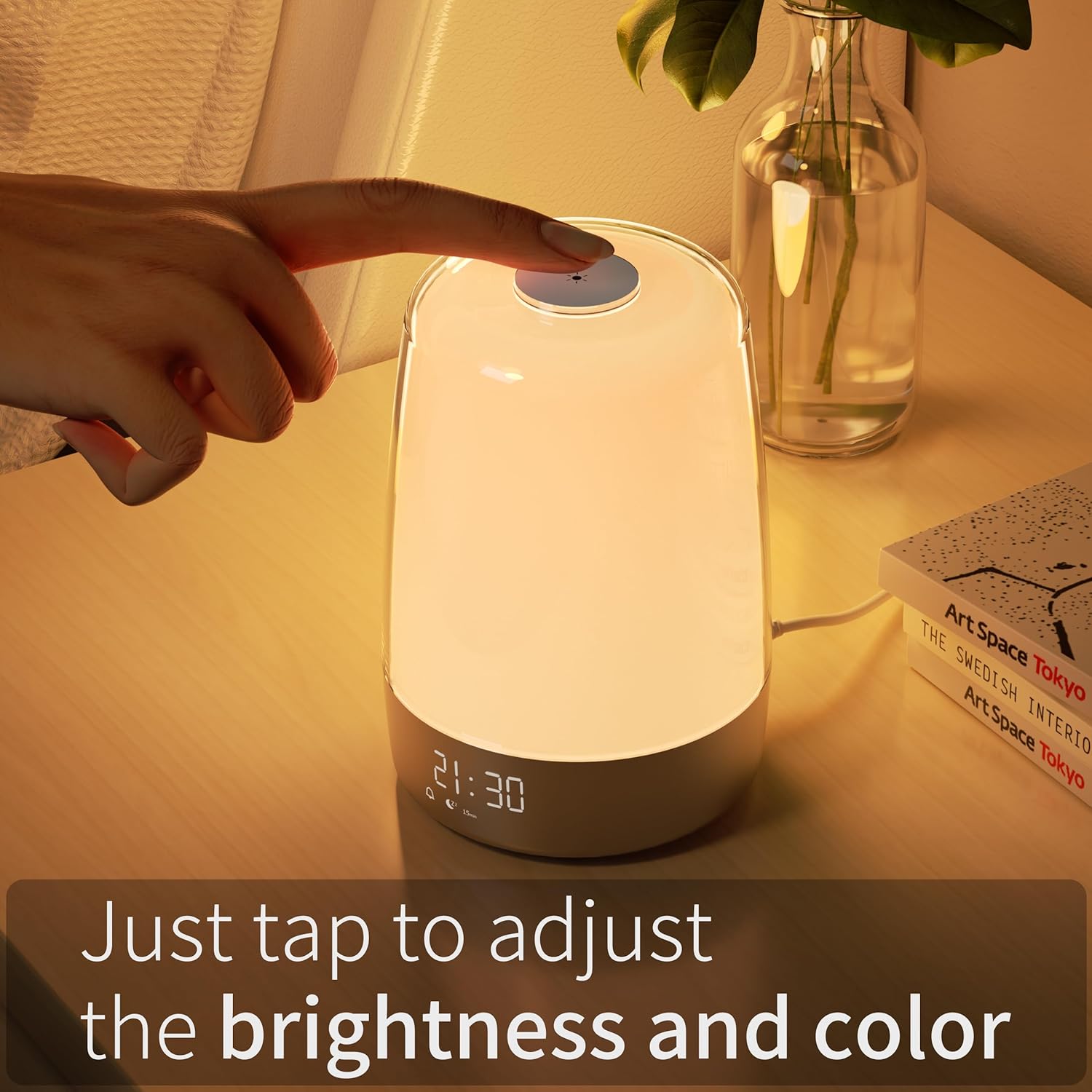 Glevato | Aurora Wake-Up Light | Sunrise & Sunset | USB-C Rechargeable