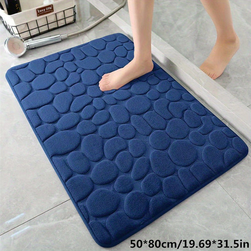 Glevato | Bathroom Non-Slip Mat with Stone Design