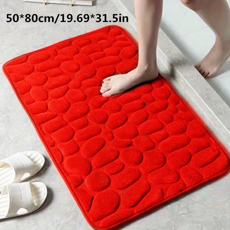 Glevato | Bathroom Non-Slip Mat with Stone Design