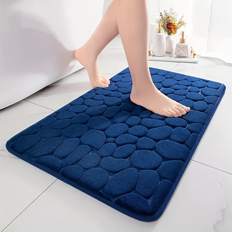 Glevato | Bathroom Non-Slip Mat with Stone Design