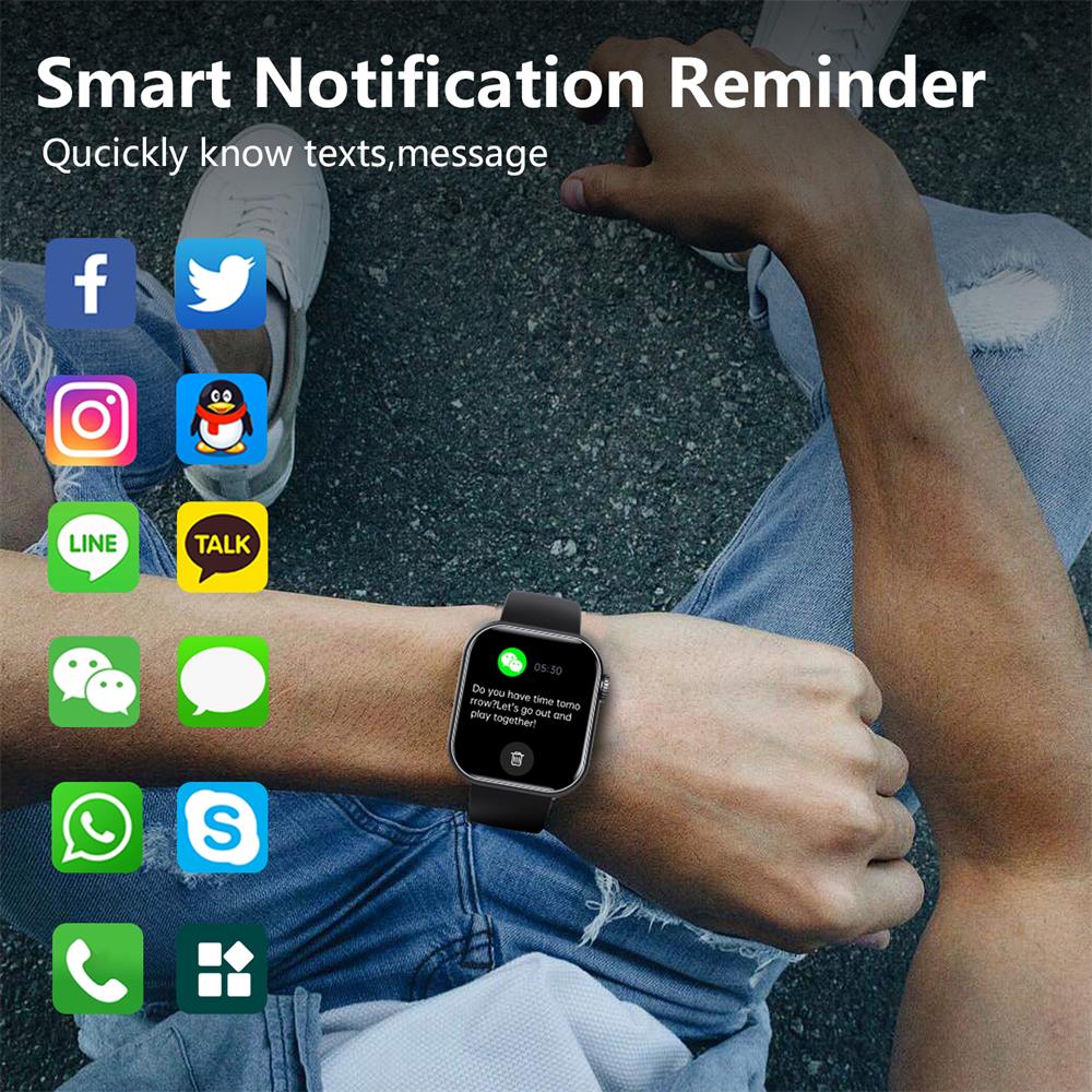Glevato | Blood Glucose Blood Pressure Blood Oxygen Sleep Monitor Waterproof Smartwatch