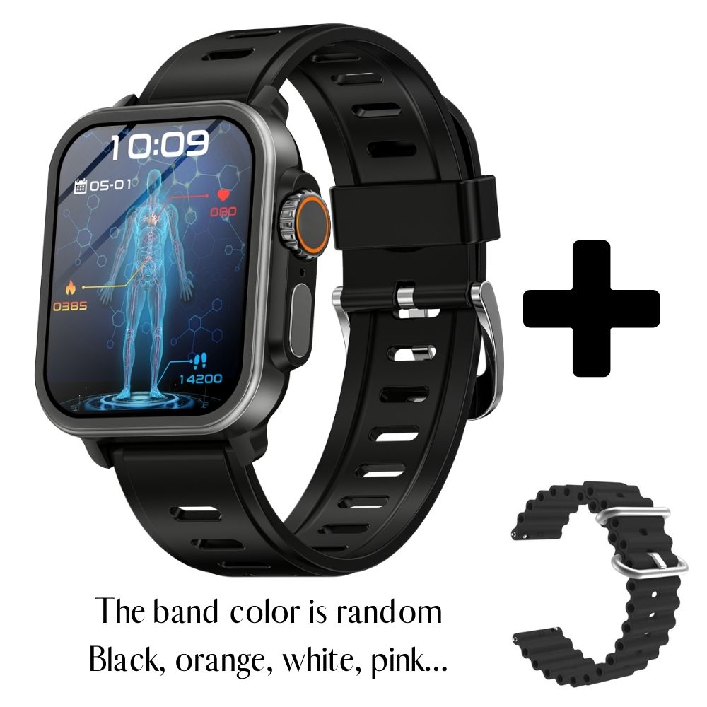 Glevato | Blood Glucose Blood Pressure Blood Oxygen Sleep Monitor Waterproof Smartwatch