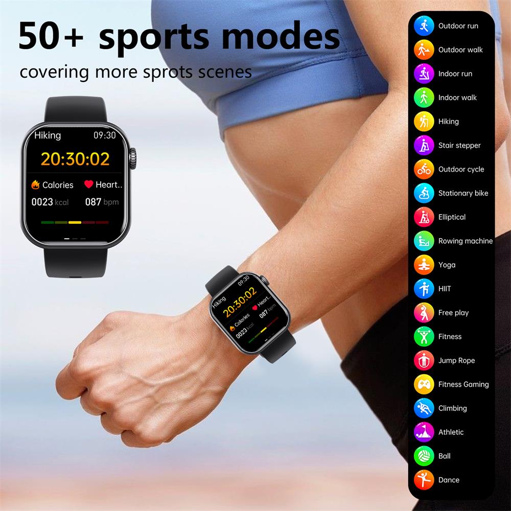 Glevato | Blood Glucose Blood Pressure Blood Oxygen Sleep Monitor Waterproof Smartwatch