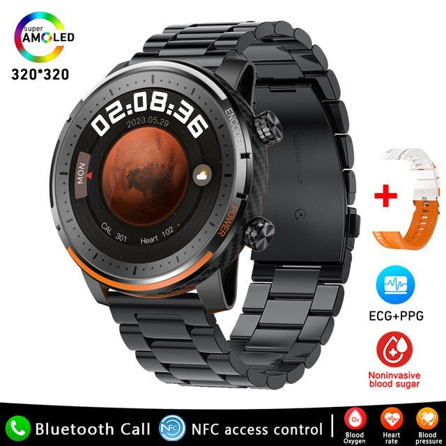 Glevato | Blood Glucose Blood Pressure Blood Oxygen Sleep Monitor Waterproof Smartwatch