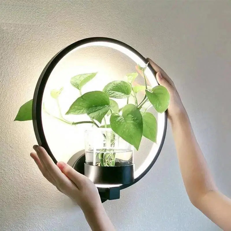 Glevato | Botanical Wall Light with Plant | Stylish Wall Lighting