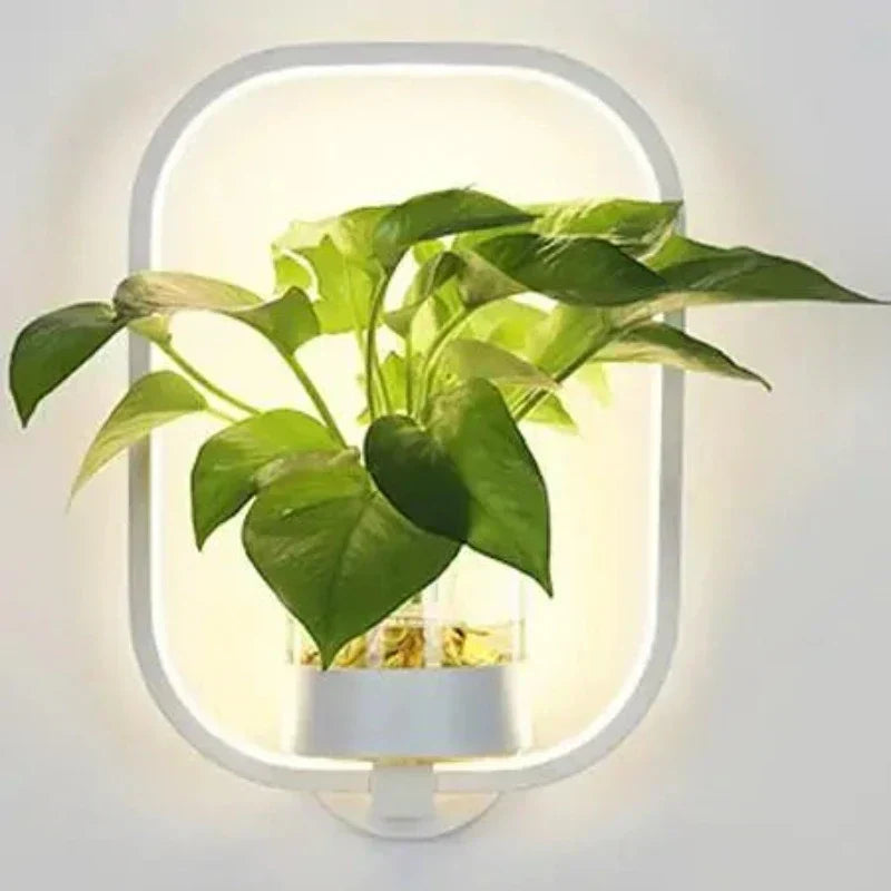 Glevato | Botanical Wall Light with Plant | Stylish Wall Lighting