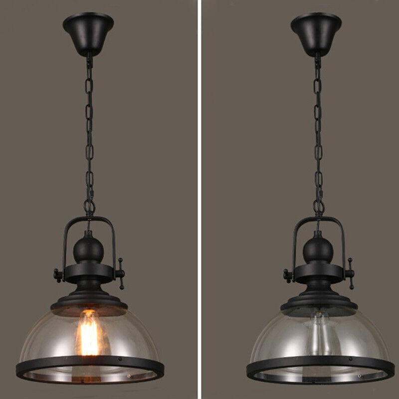 Glevato | Bowl-Shaped Glass Pendant Light | Industrial Retro Design