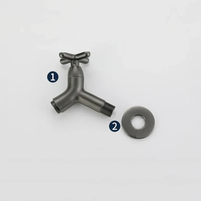 Glevato | BrassFlow – Wall-Mounted Cold Water Tap in Solid Brass