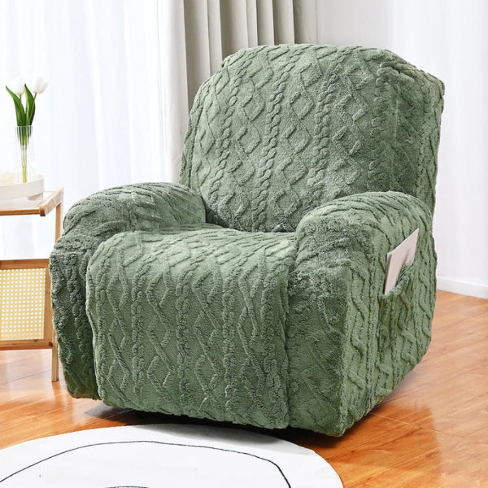 Glevato | Cable Knit Recliner Sofa Cover