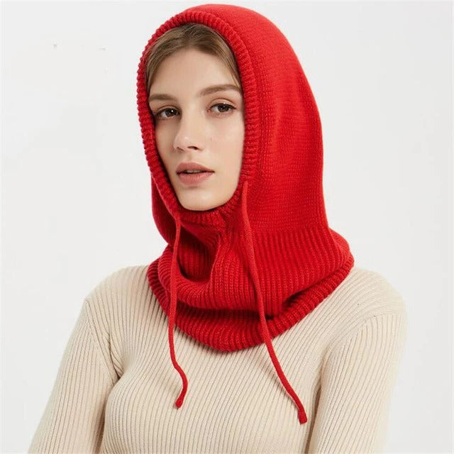 Glevato | Cashmere Knit Winter Hat with Hood – Warm & Elegant