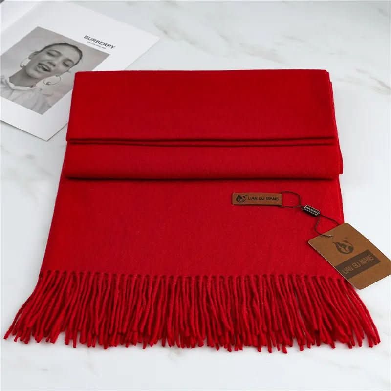 Glevato | Cashmere Scarf with Tassels for Warmth and Elegance