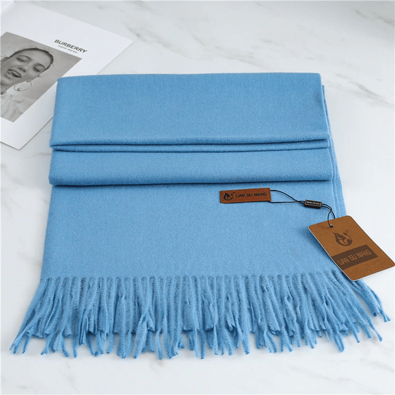 Glevato | Cashmere Scarf with Tassels for Warmth and Elegance