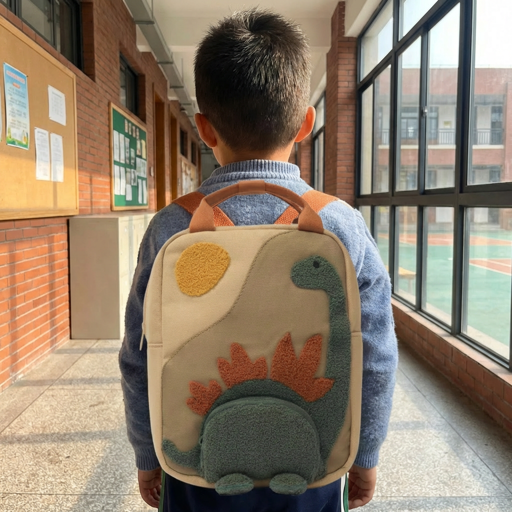 Glevato | Children's Backpack with Dinosaur and Sun