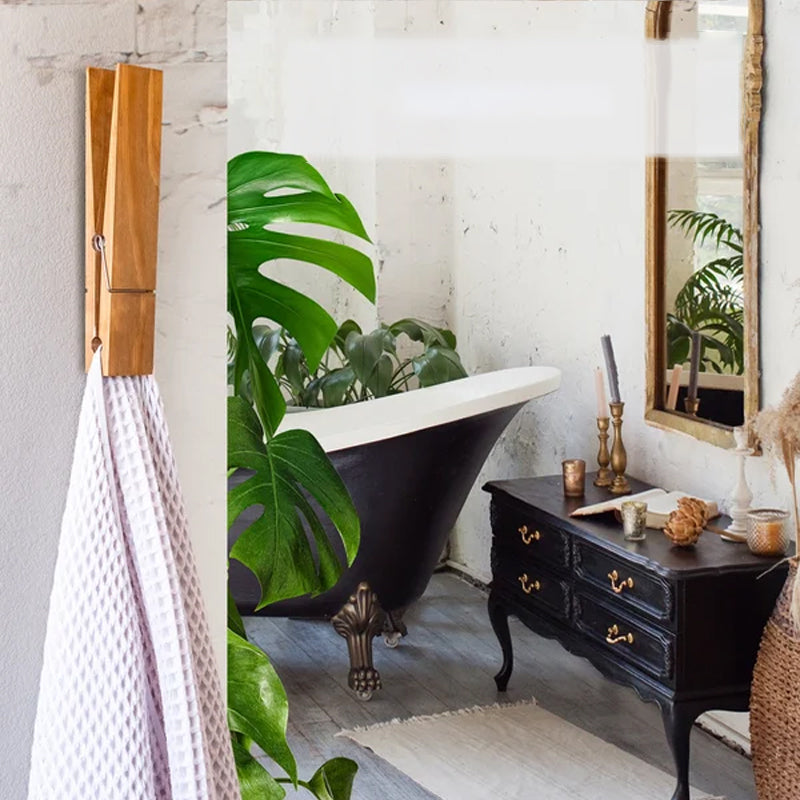 Glevato | Clothespin Bathroom Towel Holder