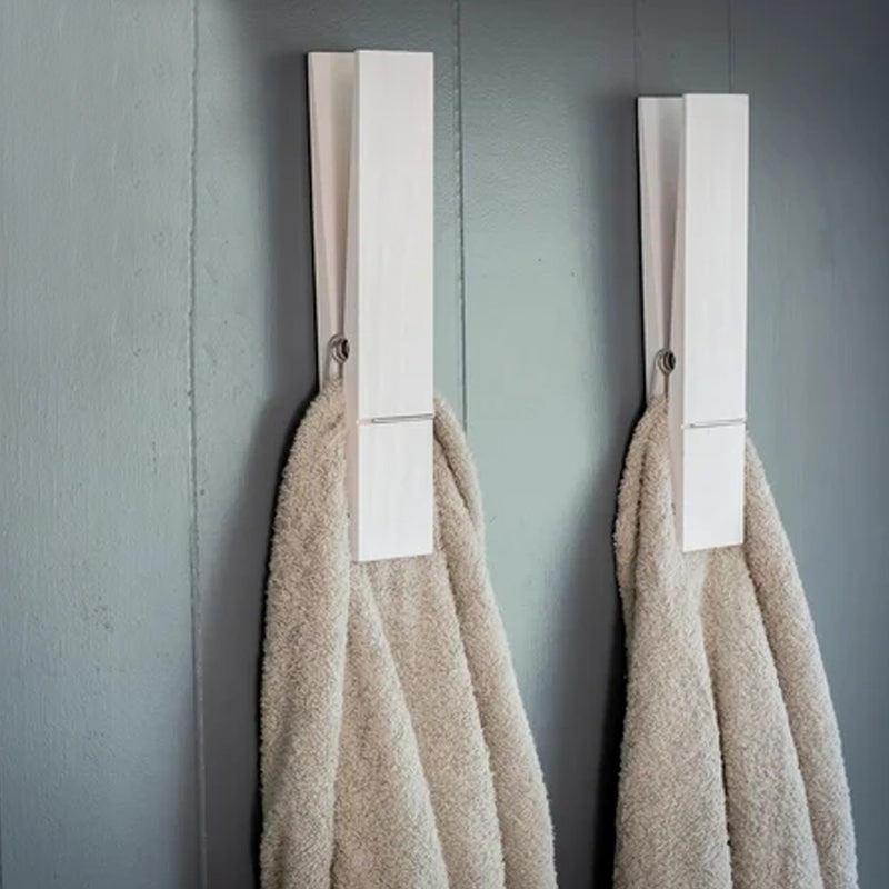 Glevato | Clothespin Bathroom Towel Holder