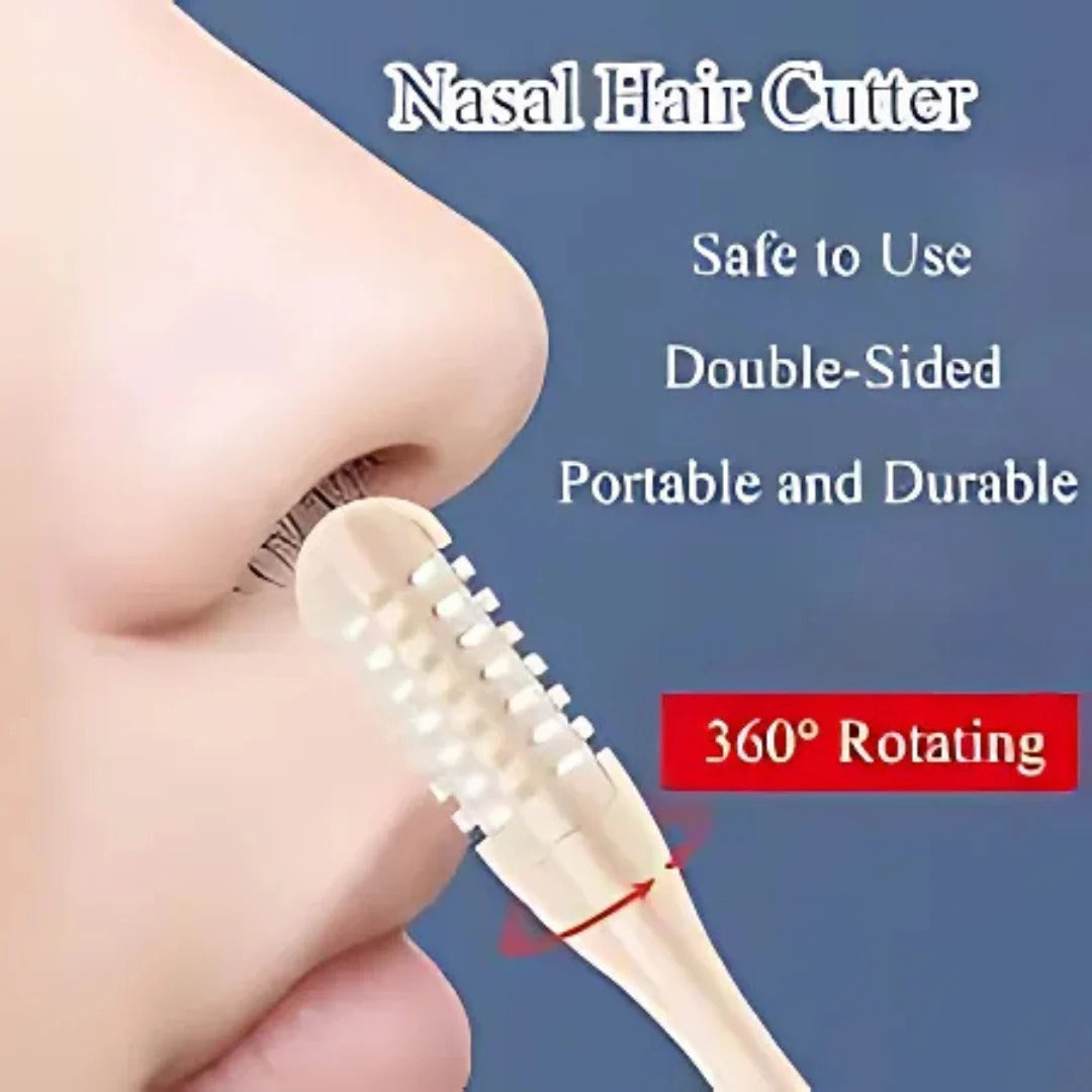 Glevato | Compact Nose Hair Trimmer with 360° Rotating Head – Precise Grooming for Men and Women