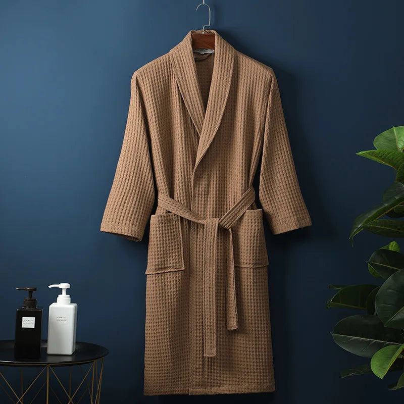 Glevato | CozyCotton Premium Bathrobe Made of Cotton | Soft & Breathable | Perfect for Men & Women | With Pockets