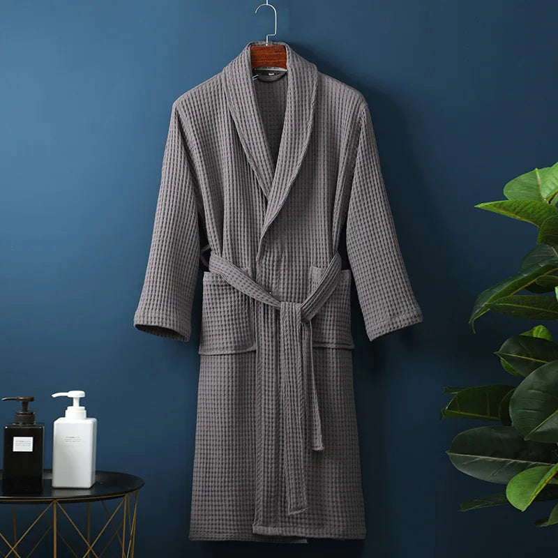 Glevato | CozyCotton Premium Bathrobe Made of Cotton | Soft & Breathable | Perfect for Men & Women | With Pockets