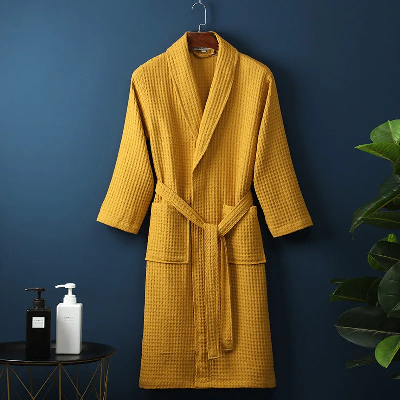 Glevato | CozyCotton Premium Bathrobe Made of Cotton | Soft & Breathable | Perfect for Men & Women | With Pockets
