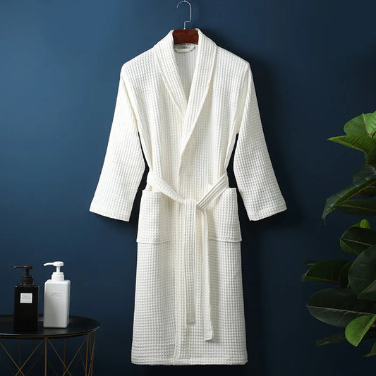 Glevato | CozyCotton Premium Bathrobe Made of Cotton | Soft & Breathable | Perfect for Men & Women | With Pockets