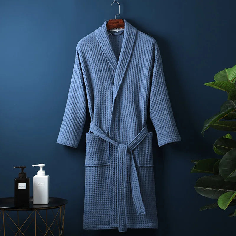 Glevato | CozyCotton Premium Bathrobe Made of Cotton | Soft & Breathable | Perfect for Men & Women | With Pockets