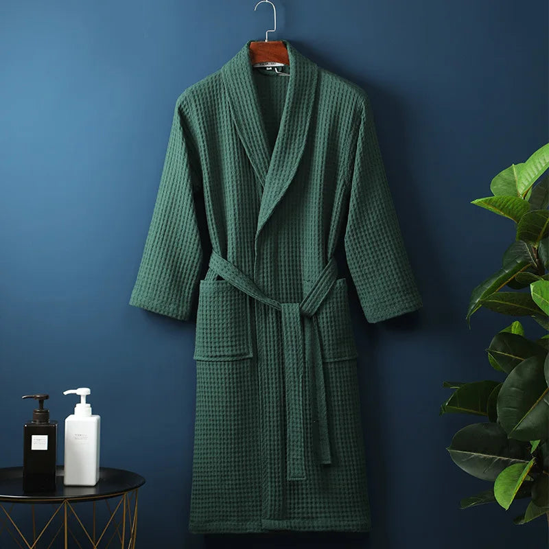 Glevato | CozyCotton Premium Bathrobe Made of Cotton | Soft & Breathable | Perfect for Men & Women | With Pockets